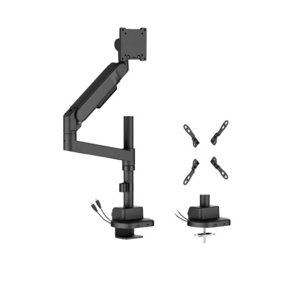 Brateck LDT92-C012UCP-B Future-Proof Heavy-Duty Pole-Mounted Gas Spring Monitor Arm with USB-A/USB-C Ports (new) Brateck LDT92-C012UCP-B Future-Proof Heavy-Duty Pole-Mounted Gas Spring Monitor Arm with USB-A/USB-C Ports (new)